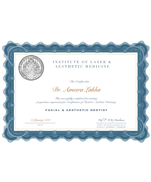 Institute Certificate